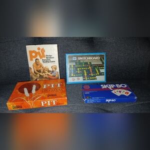 Classic old-time games. Pit, Switchboard, Skip Bo